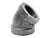 1-1/4 Black Cast Iron 125# 45 Elbow