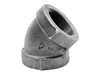 1-1/2 Black Cast Iron 125# 45 Elbow