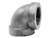 4 Black Cast Iron 125# 90 Elbow