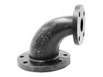 3 Black Cast Iron 125# Flange 90 Elbow