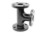 3 Black Cast Iron 125# Flange Tee