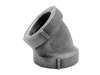 1-1/2 Black Cast Iron DRG 45 Elbow