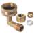 Lead Law Compliant 3/8 Comp X 3/4 Gh Elbow With Nut and S
