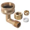 Lead Law Compliant 3/8 Comp X 3/4 Gh Elbow With Nut and S