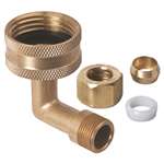 Lead Law Compliant 3/8 Comp X 3/4 Gh Elbow With Nut and S