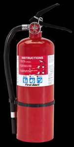 Wall Rechargeable Fire EXTIN White