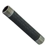 1X48 Black Ready Cut Pipe Threaded Both Ends