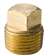 Lfnp 3/8 Brass BS Square HD SLD Plug