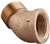 Lead Law Compliant 1/4 Brass ST 45 Elbow
