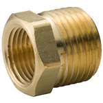 Lead Law Compliant 1/4 X 1/8 Brass Barstock HEX Bushing