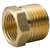 Lead Law Compliant 3/8 X 1/4 Brass Barstock HEX Bushing