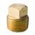 Lead Law Compliant 1/4 Brass BS Square HD SLD Plug