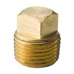 Lead Law Compliant 1/4 Brass BS Square HD SLD Plug