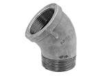 1-1/4 Black MI 150# ST 45 Elbow