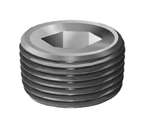 1 Black Steel HEX CSK Plug