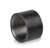 1/4 Black Steel Half Coupling Straight