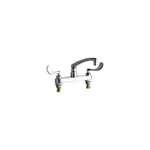 Lead Law Compliant 2 Handle Two Hole Sink Faucet Chrome 2.2 GPM
