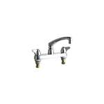Lead Law Compliant 2 Handle Sink Faucet Chrome 2.2 GPM