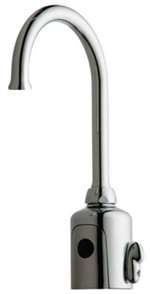 Lead Law Compliant One Hole Gooseneck Electronic Lavatory Faucet Chrome 0.25 Gpc