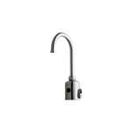 Lead Law Compliant One Hole Gooseneck Electronic Lavatory Faucet Mixer 0.25 Gpc