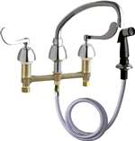 Lead Law Compliant Concealed Kitchen Faucet With Spray 2.2 GPM