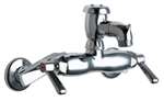 Not For Potable Use Wall Mount Service Sink Faucet With Vacuum Breaker Chrome