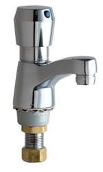 Lead Law Compliant 1 Handle Push Button One Hole Lavatory Faucet 0.25 Gpc