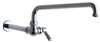 Lead Law Compliant 1 Handle Lever One Hole Wall Mount Kitchen Faucet Chrome