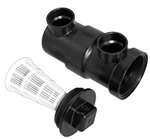 ABS DWV INLINE Drain Strainer Black