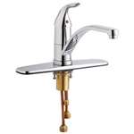Lead Law Compliant 1 Handle Hot & Cold Mixing Kitchen Faucet 1.5 GPM
