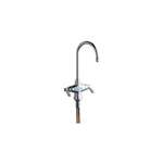 Lead Law Compliant 2 Handle One Hole Deck Mount Sink Faucet Chrome 2.2 GPM