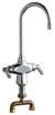 Lead Law Compliant 2 Handle Lever One Hole Kitchen Faucet Chrome 2.2 GPM