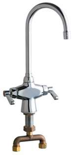 Lead Law Compliant 2 Handle Lever One Hole Kitchen Faucet Chrome 2.2 GPM
