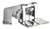 Lead Law Compliant 2 Handle Two Hole Pedal Valve Chrome