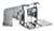Lead Law Compliant 2 Handle Two Hole Pedal Valve Chrome
