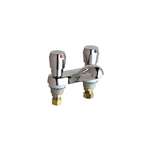 Lead Law Compliant 2 Handle Two Hole Lavatory Faucet Chrome 0.25 Gpc