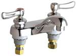 Lead Law Compliant 2 Handle Two Hole Lavatory Fitting Deck Mount Chrome 2.2 GPM