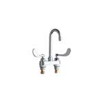 Lead Law Compliant 2 Handle Deck Mount Sink Faucet Chrome 2.2 GPM
