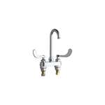 Lead Law Compliant 2 Handle Two Hole Lavatory Fitting Deck Mount Chrome 1.5 GPM