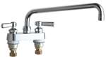 Lead Law Compliant 2 Handle Lever Kitchen Faucet Chrome 2.2 GPM