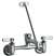Not For Potable Use 2 Handle Wall Mount Service Sink Faucet & Vacuum Breaker Rough Chrome