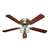 Brushed Nickel 52 5 Blade Ceiling Fan With 4 Light Kit