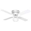 White 42 4 Blade Ceiling Fan With *schhou