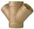 2 X 1-1/2 DWV Cast Copper X Copper DBL Wye