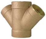 2 X 1-1/2 DWV Cast Copper X Copper DBL Wye