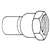 3 DWV Cast Copper X Female Adapter