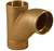 1-1/2 DWV Cast Copper X Copper X Copper Long Turn Tee Wye