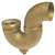 1-1/2 DWV Cast Copper X Copper P Trap With Cleanout