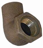 Lead Law Compliant 1-1/2 Cast Copper X Female 90 Elbow