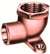 Lead Law Compliant 1 Cast Copper X Female Drop Ear 90 Elbow